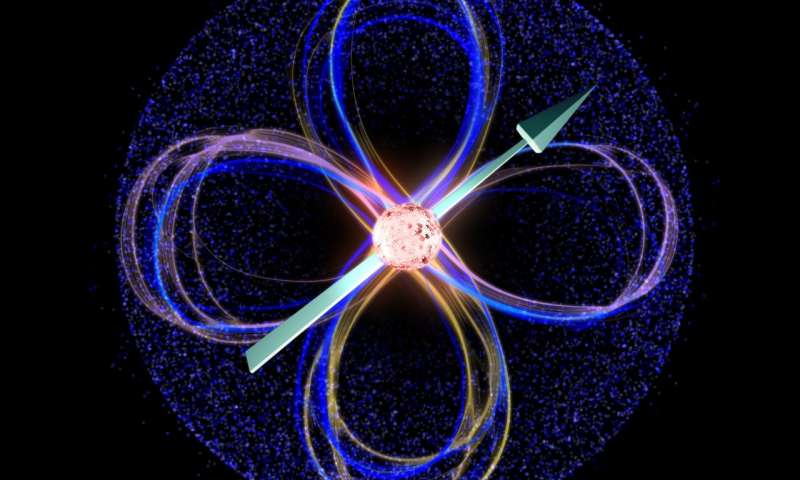 Artists impression of spin-orbit coupling of atom qubits